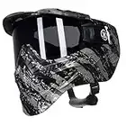 HK Army HSTL Goggle Paintball Airsoft Mask with Anti Fog Thermal Lens (Fracture Black/Grey/Smoke Lens)