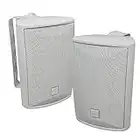 Dual Audio LU47PW 4 3-Way Indoor/Outdoor Speakers (White)