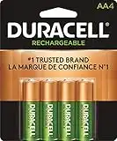 Duracell - Rechargeable Aa Batteries - Long Lasting, All-purpose Double a Battery for Household and Business - 4 Count, Multicolor (aa-rechx4) (packaging May Vary)