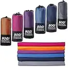 BOGI Microfiber Travel Sports Towel-Quick Dry Towel, Soft Lightweight Microfiber Camping Towel Absorbent Compact Travel Towel for Camping Gym Beach Bath Yoga Swimming Backpacking (M:40''x20''-Nblue)