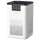 CONOPU Purificador De Aire Con Filtro Hepa H13, Air Purifier con Función de aromaterapia, Purificador De Aire Para Alergias Hogar con Filtración en 3 etapas, Luz nocturna