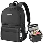 27L Cooler Backpack 2-IN-1 Cool Bag Backpack, 24 Can Lightweight Insulated Backpack Cooler, Leak-proof Picnic Backpack Perfectly Fit for Picnics, BBQs, Beach Trips, Hiking, Working &Family Days Out