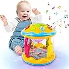 L&Y Baby Toys 6 to 12 Months, Ocean Projector Light Up Toys with Music, Sensory Toys for 1 2 3 Year Old Boys Girls, Musical Toys 12-18 Months Crawling Learning Tummy Time Toys 1st Birthday Gifts