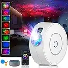 Star Projector, LED Galaxy Projector Light with APP Control, 16 Colors RGB Dimming Nebula Night Light with Timing Function/Voice Control, for Kids Bedroom/Room Decor/Home Theatre/Party