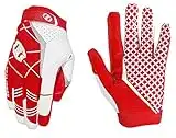 Seibertron Pro 3.0 Elite Ultra-Stick Sports Receiver/Empfänger Handschuhe American Football Gloves Jugend und Erwachsener Red M