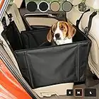 Extra Stable Dog Car Seat - Reinforced Car Dog Seat for Medium-Sized Dogs with 4 Fastening Straps - Robust and Waterproof Pet Car Seat for the Back Seat of the Car (M Size, Black)