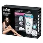 Braun Silk-épil 9 SkinSpa 9-969 e - Sistema de depilación y exfoliación 4-en-1 con tecnología Wet & Dry y 6 accesorios