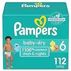 Diapers Size 6, 112 count - Pampers Baby Dry Disposable Diapers