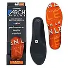 Powerstep womens Archmolds Lean Orthotic Insoles, Heat Moldable Shoe Inserts for Slim Cushioning and Full Support At Home Workouts, Orange, Men s 9-9.5 Women 10.5-11 US