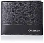 Calvin Klein Subtle Mix Bifold 6Cc W/Bill, Billetera para Hombre, CK Black, Talla única