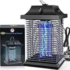 Mosquito Killer,Electric Mosquito Killer Lamp - 4500V 20W UV Electric Fly Zapper,Waterproof Powerful Fly Killer Bug Zapper,Flies Pest Control Repeller Catcher for Bedroom Home Backyard Garden Outdoor