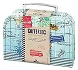 Moses. 82440 Fernweh Geschenkkoffer Allzweckbox, Für Geldgeschenke, Reiseerinnerungen und kleine Reise-Utensilien, Geschenkbox für Hochzeiten, Geldgeschenke und Reisegutscheine, mit Grußkarte