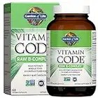 Garden of Life Vitamin Code Raw B-Complex. Vcaps, 60 Count,Helps the body to metabolize carbohydrates, fats and proteins. Supports the formation of red blood cells.