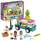 LEGO Friends 4+, Le camion à jus, Ensemble de Jeu avec Emma, 2 dauphins et scène de plage, pour les enfants d'âge préscolaire de 4 ans et plus, 67 pièces, 41397