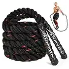 Skipping Rope, Weighted Jump Rope for Fitness Adult Men Women, 2.8LB Heavy Skipping Rope for Exercise, Gym Training, Home Workout, Improve Strength and Building Muscle, Total Body Workout Equipment