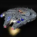 GEAMENT Kit de Luces LED Compatible con Lego Millenium Falcon - Conjunto de luz para Star Wars 75192 (Juego Lego no Incluido)