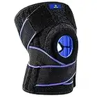 ABYON Knee Brace, Knee Support Brace with Side Stabilizers and Open-Patella Gel Pad Design for Men and Women Knee Pain Relief, Arthritis, Meniscus Tear, Injury Recovery (L)