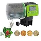 Automatic Fish Feeder, Fish Food Dispenser Auto Timer Aquarium Tank Feeder New Upgrade with 1Pcs Betta Fish Spawning Leaf Hammock Smart Programmable Digital LCD Large Capacity for Fish Turtle