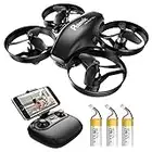 Kids Drone with HD Camera, Potensic A20W Mini Drone for Children, FPV Drone w/ 2.4G WiFi,Induction Mode of Gravity, Altitude Hold, Headless Mode, One Key Takeoff/Landing, Toys for kids, Black