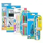 Paper Mate & Sharpie - Set di penne | materiale stazionario | penne a sfera, evidenziatori, matite meccaniche e nastro di correzione | perfetto per scuola e ufficio | 23 count