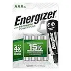 Energizer Piles Rechargeables AAA, Recharge Power Plus, Lot de 4