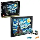 LEGO Ideas Vincent Van Gogh The Starry Night 21333 Building Blocks - Unique 3D Wall Art Home Décor Piece or Table Display with Artist Minifigure, Creative Building Crafts Set for Adults