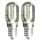 Led E14 Led Ampoule Pour Réfrigérateur 1.5w T22 Micro-onde Ampoule 240v 20w équivalent Lampes à Incandescence Pour Machine à Coudre à Micro-ondes Chandelier Lava Lampe De Bureau De Capot Lot De 2