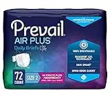 Prevail Breezers 360 Ultimate Absorbency Incontinence Briefs, Size 2, 72-Count