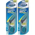 Dr. Scholl's Lot de 2 semelles en gel de massage avancées pour homme de 8 à 14 ans