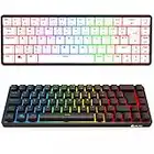 KLIM Shift Wireless Mechanical Keyboard - 2023 Version - Hotswap TKL RGB w/Extra 68 Keycap Set - Backlit Mini Gaming Keyboard - 2.4 GHz Wireless & Bluetooth Keyboard - 60 Percent Keyboard - PC Gamer