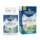 Nordic Naturals Arctic Cod Liver Oil, Lemon - 90 Soft Gels - 750 mg Total Omega-3s with EPA & DHA - Heart & Brain Health, Healthy Immunity, Overall Wellness - Non-GMO - 30 Servings