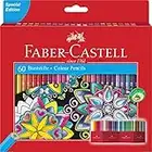 Faber-Castell 111260 - Buntstifte Set Castle, 60-teilig, hexagonal, bruchsicher, für Kinder und Erwachsene