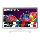 LG - 28TN515S- WZ - Téléviseur-Moniteur Intelligent, 28", écran LED HD (1366 x 768, 16:9, DVB-T2/C/S2, WiFi, Miracast, 10 W, 2 x HDMI 1.4, 1 USB 2.0, Optique, LAN RJ45, VESA 75 x 75), Blanc