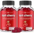 Tart Cherry Gummies | Vegan Tart Cherry Concentrate Supplement with Celery Seed Extract | 120 Gummies (2 Pack)