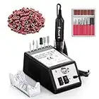 Nagelfräser, Elektrische Nagelfräser, Professionelles Maniküre-Nagelfeile-Kit 20000 U/min Acryl-Gel-Nägel Polierwerkzeug Bohrer für den Heim- und Salongebrauch,Christmas gifts for women, Schwarz