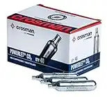 Crosman 12-Gram CO2 Powerlet Cartridges For Use With Air Rifles And Air Pistols, Pack of 40