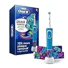 Oral-B Kids Colour Changing Electric Toothbrush, Rechargeable Power Toothbrush With 1 Sensitive Brush Head, for Kids 3+