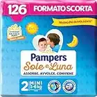 Pampers Sole e Luna Mini, 126 Pannolini, Taglia 2 (3-6 kg)