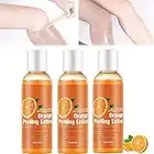 LLMC Korean Orange Peeling Lotion,Instant Whitening Peeling Gel Skin Body Cream,Immediate Whitening Peel Peeling Gel,Organic Skin Care Whitening Peel Off Lotion (3PCS)