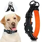 Dasbulk Air-tag Collare per Cani, Collari per Cani in Nylon con Imbottito in Neoprene, Riflettente e Regolabile per Cani di Taglia Piccola e Media (30-40 cm/2,2 cm, Air-tag non è incluso)