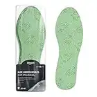 Amazon Basic Care - Plantillas de carbón activado, Verde, 3 pares (Talla 22-46), paquete de 1