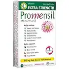 Promensil Extra Strength | Menopause Supplement with Red Clover | Severe Symptom Relief & Natural Multi-Symptom Support | Reduces Hot Flashes, Night Sweats | Improves Bones & Heart Health | 1 Month Supply | 80mg, 30 Tablets