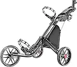 Caddytek EZ-Fold 3 Wheel Golf Push Cart,golf trolley