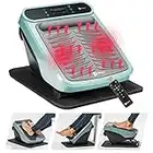 LifePro Foot Massager for Neuropathy - Relaxing Calf & Foot Therapy - Foot Massager with Heat Option for Maximum Soothing Effect - Foot Massager for Blood Revitalization (Blue)