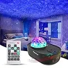 Projecteur Ciel Etoile, 33 Modes Lampe Projecteur LED Étoile, Éclairage Planetarium Projecteur Luminosité Réglable avec Haut-Parleur Bluetooth, Télécommande, Minuterie pour Bébé Enfant Adulte