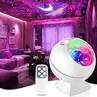 One Fire Galaxy Projector for Bedroom, 43 Lighting Modes Star Projector Galaxy Light, Remote Timer Moon Lamp Ceiling Projector Lights for Bedroom,Voice Control Cloud Projector Room Lights for Bedroom