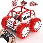 Remote Control Car, Amphibious Rc Cars 360° Flip Rotation Stunt Car for Kids with Cool LED 2.4Ghz 4WD Offroad Terrain Toys Christmas Birthday Gift for Toddlers 3 4 5 6 7 8 9 10 11 12 Years Boys Girls