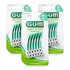 GUM SOFT-PICKS ADVANCED Interdentalreiniger | Gebogene Form Für Leichten Zugang Zu Schwer Zugänglichen Stellen | Sanfte Wirkung Für Empfindliches Zahnfleisch (M - 3x60)