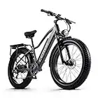 CEAYA Electric Bike,E Bike For Adults,48V 18AH Removable Massive Battery,26" x 4.0 Fat Tire Ebike, Shimano 8-Speed Snow Beach Mountain E-Bike