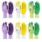 Jardineer Gardening Gloves for Women 6 Pairs, Ladies Gardening Gloves Medium, Garden Gloves Women for Yard, Cleaning, Fishing, Camping (Medium)